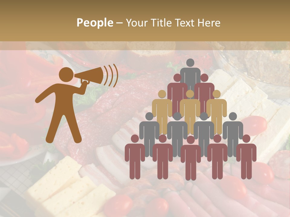 Gourmet Salami Feta PowerPoint Template