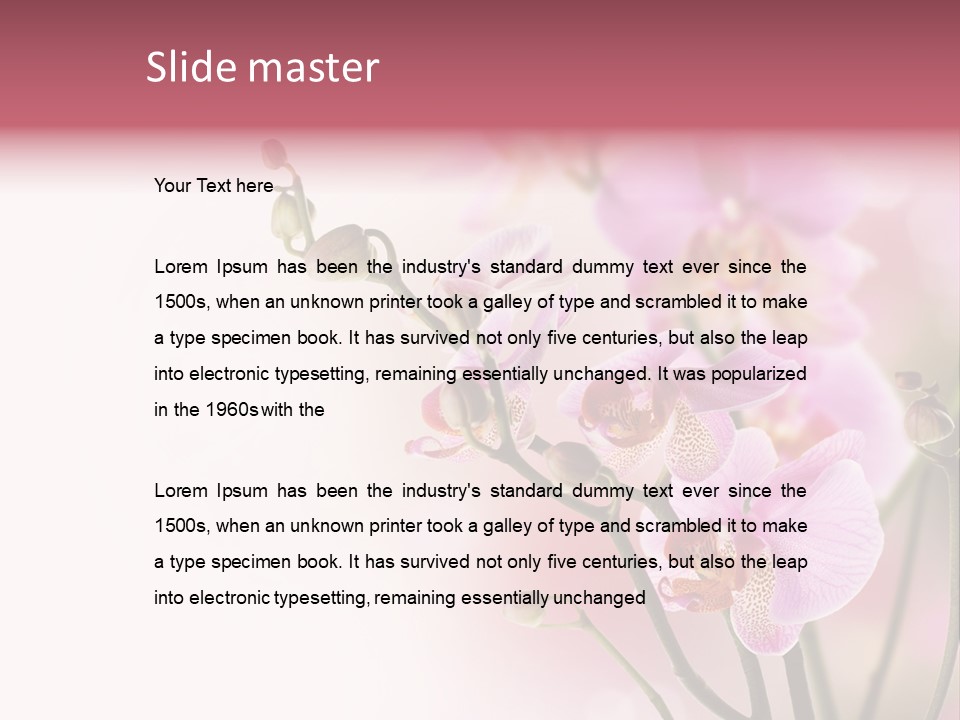 Blur Blink Petal PowerPoint Template