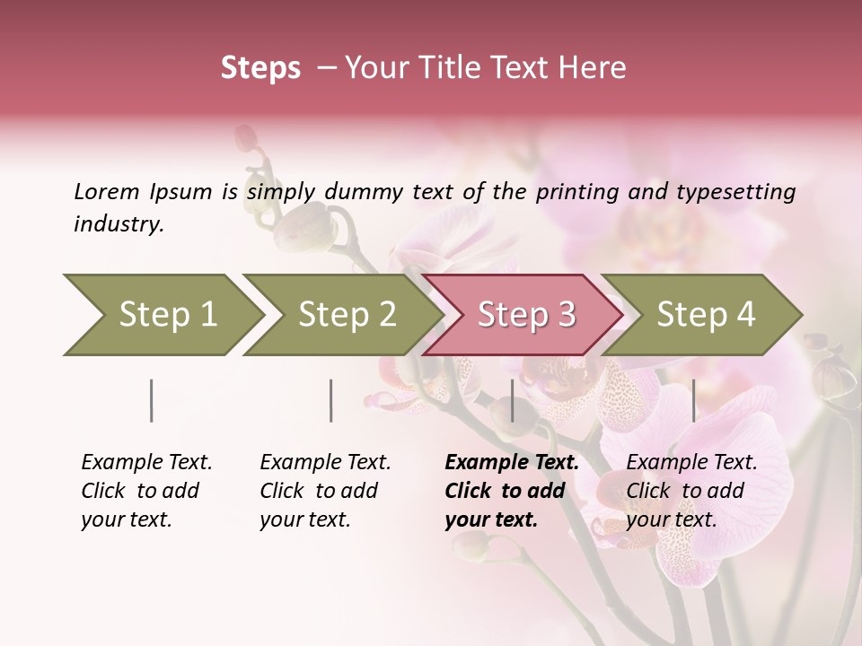 Blur Blink Petal PowerPoint Template