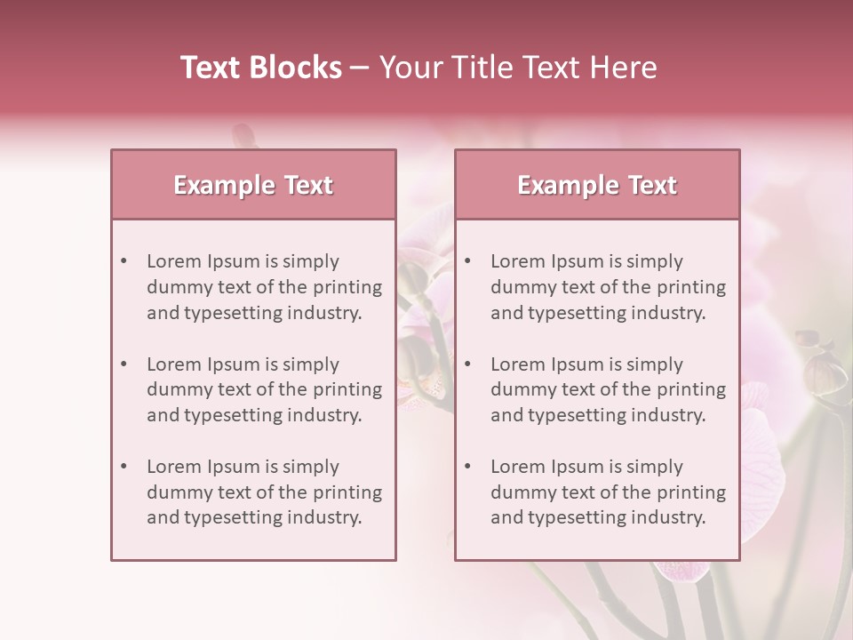 Blur Blink Petal PowerPoint Template