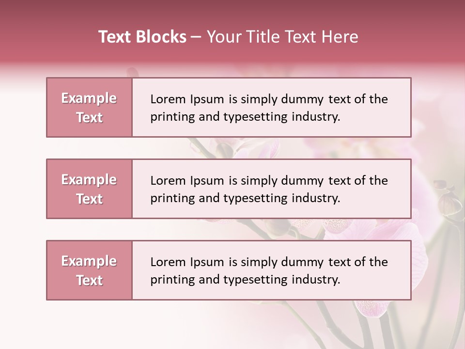 Blur Blink Petal PowerPoint Template