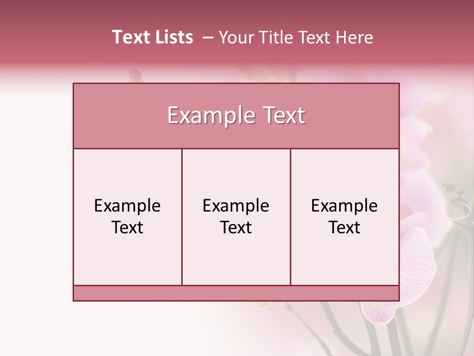 Blur Blink Petal PowerPoint Template