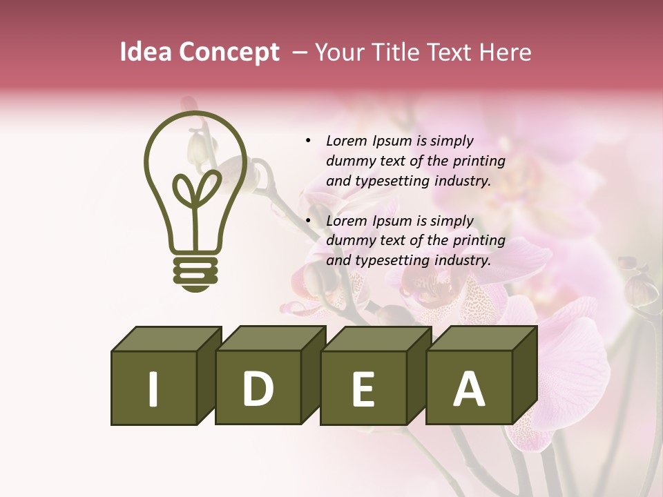 Blur Blink Petal PowerPoint Template