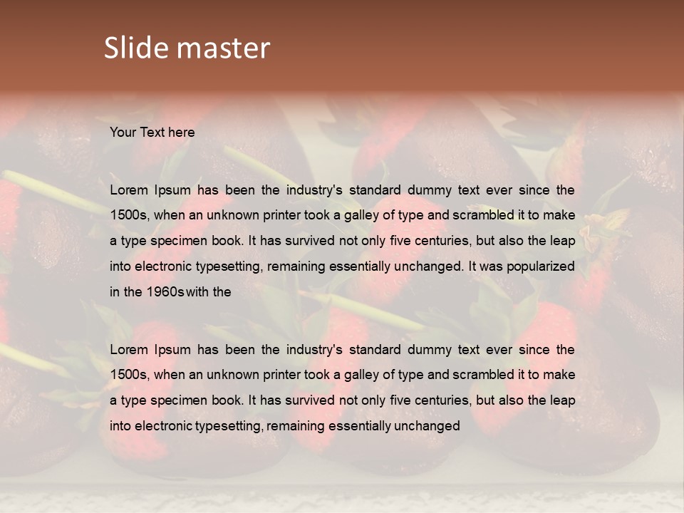Covered Indulgence Group PowerPoint Template