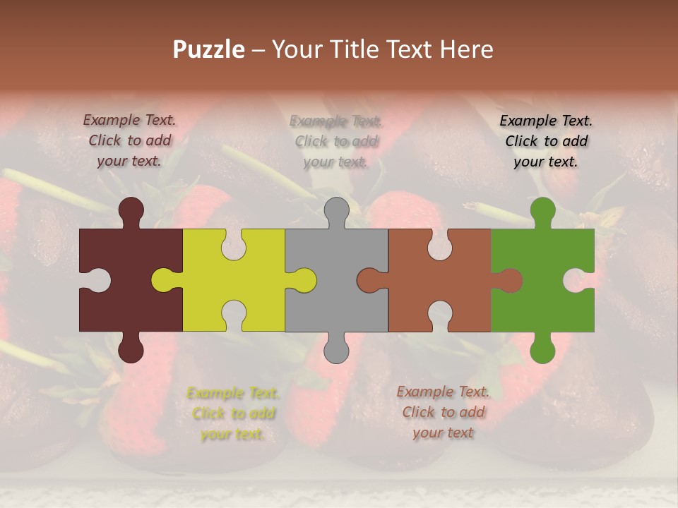 Covered Indulgence Group PowerPoint Template