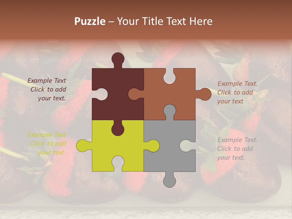 Covered Indulgence Group PowerPoint Template