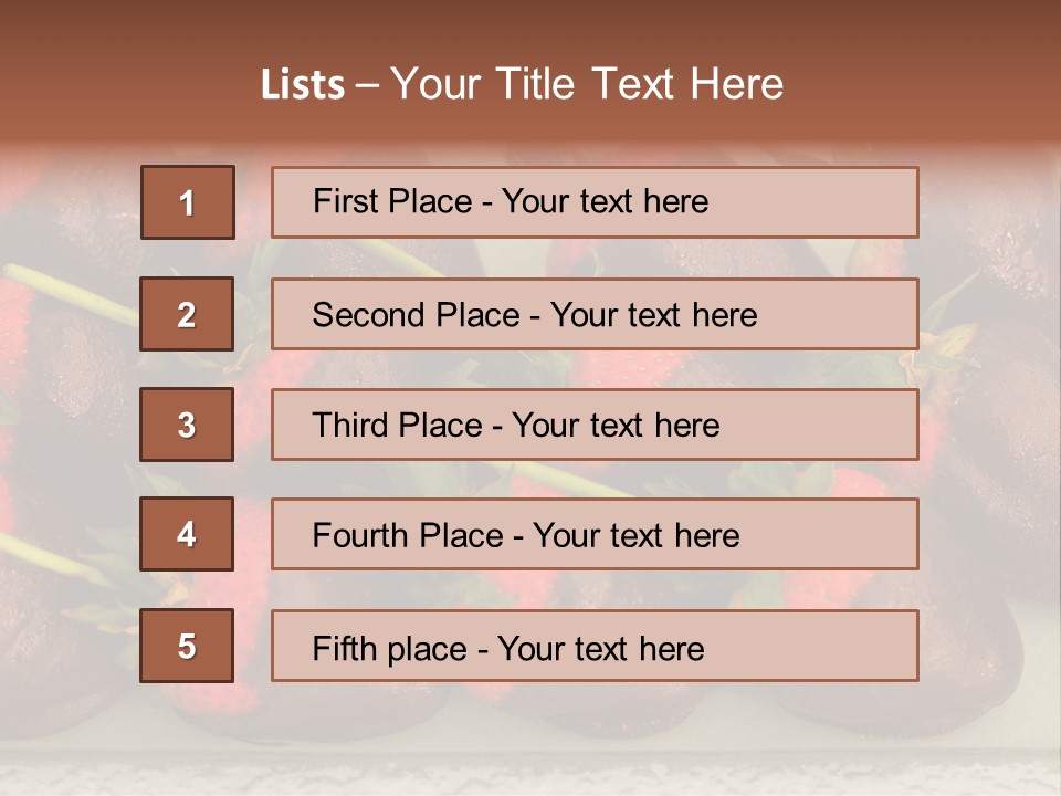 Covered Indulgence Group PowerPoint Template