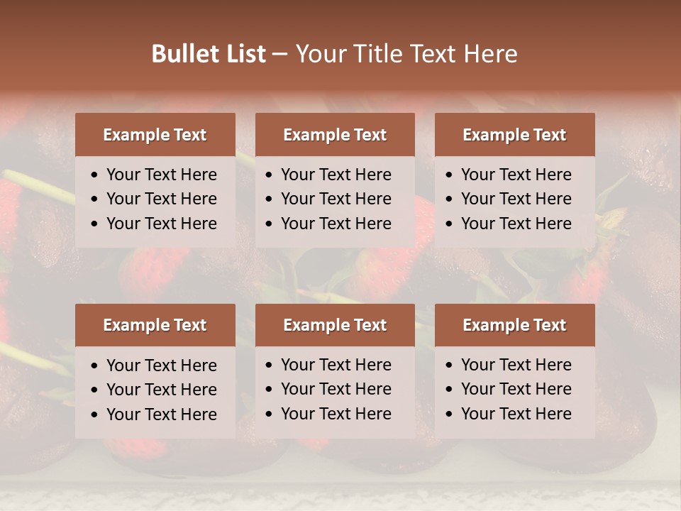 Covered Indulgence Group PowerPoint Template