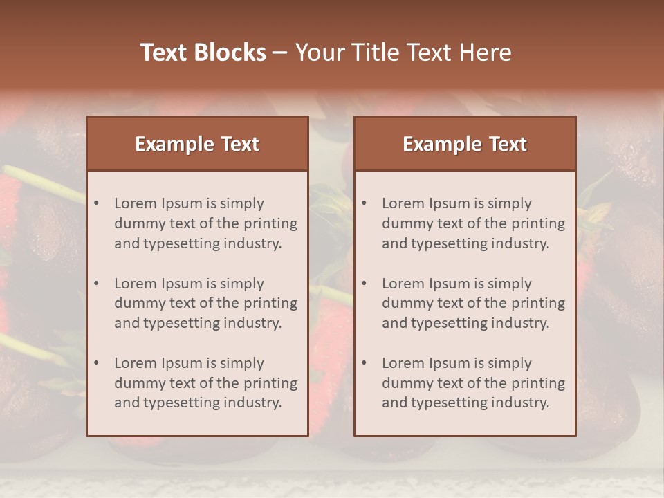 Covered Indulgence Group PowerPoint Template