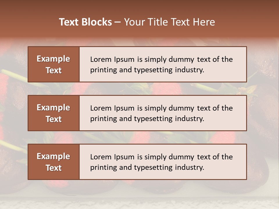 Covered Indulgence Group PowerPoint Template