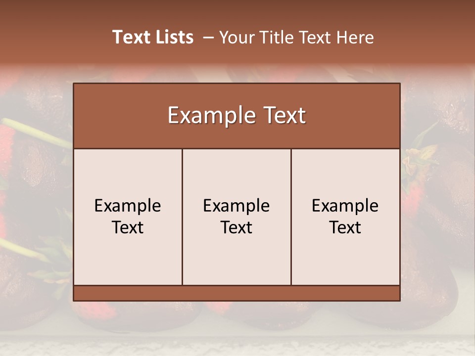 Covered Indulgence Group PowerPoint Template