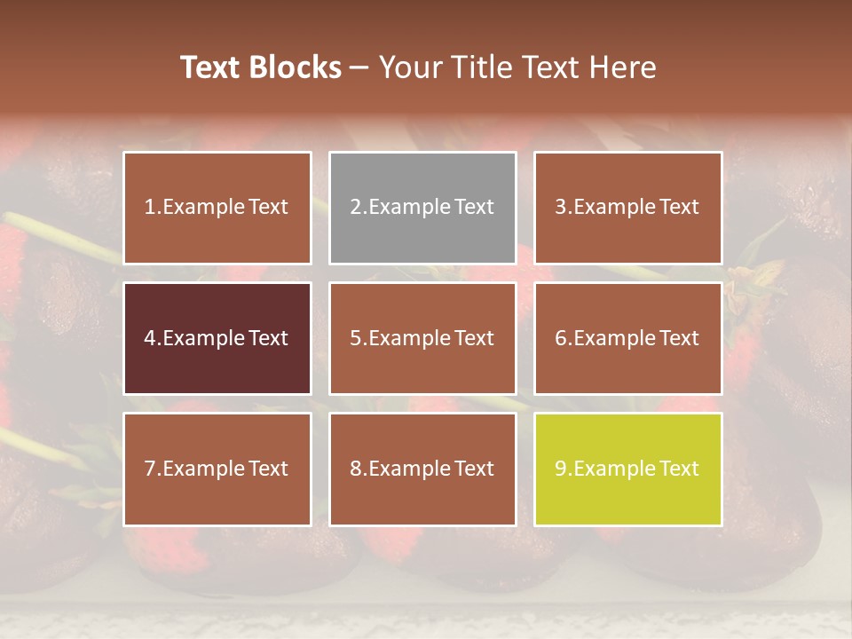 Covered Indulgence Group PowerPoint Template