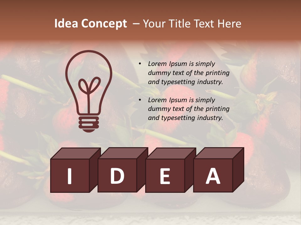 Covered Indulgence Group PowerPoint Template