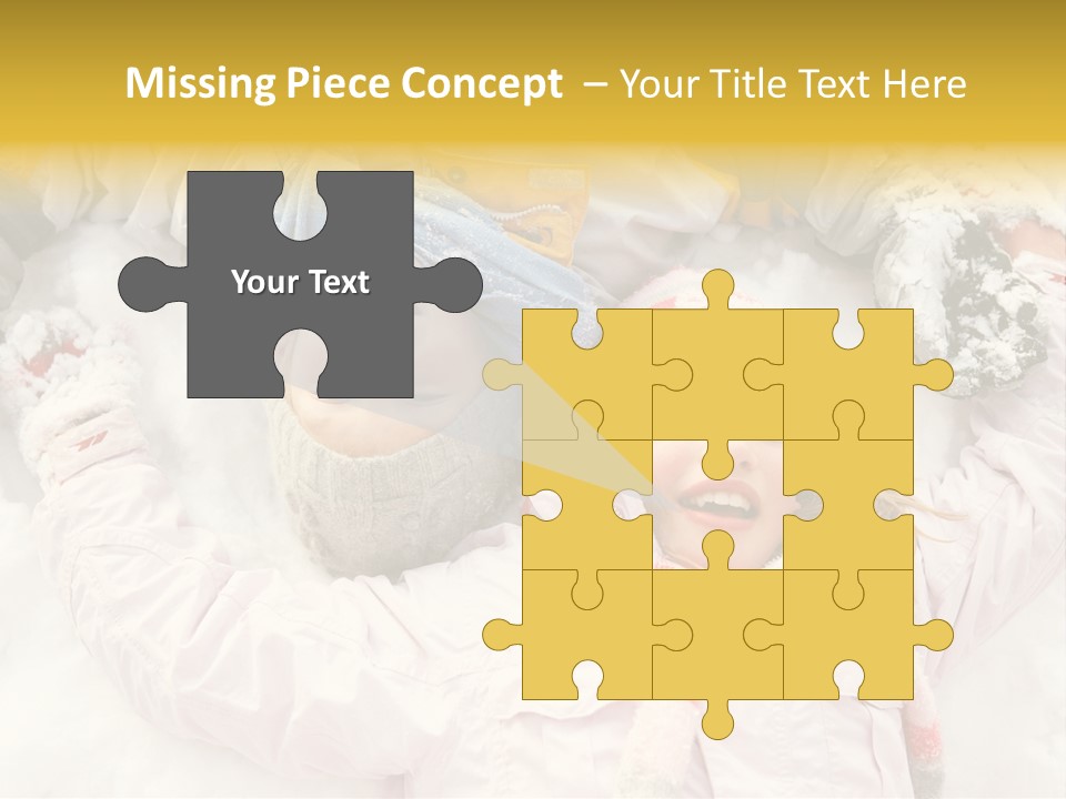 Female Cold Laughter PowerPoint Template