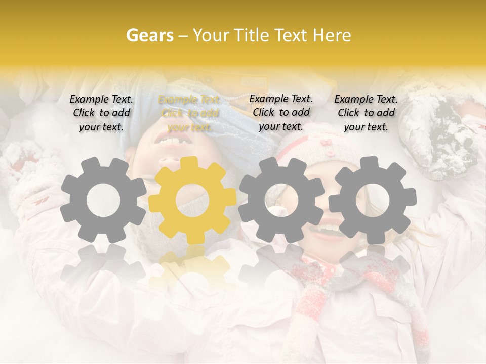 Female Cold Laughter PowerPoint Template