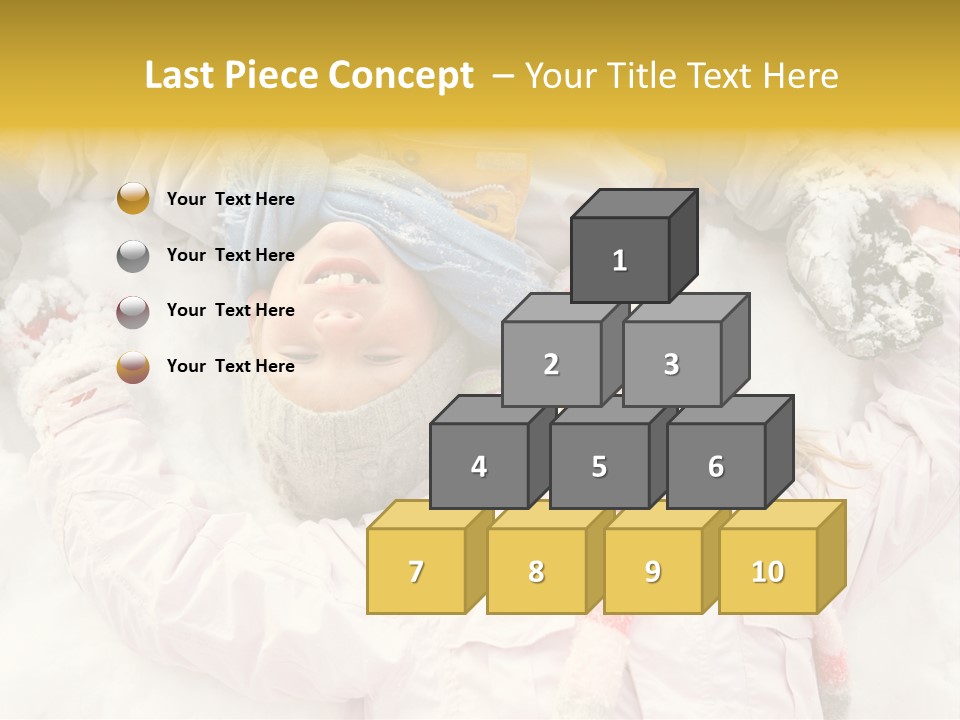 Female Cold Laughter PowerPoint Template