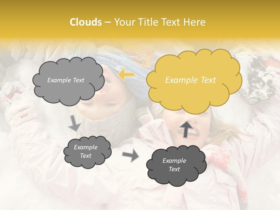 Female Cold Laughter PowerPoint Template
