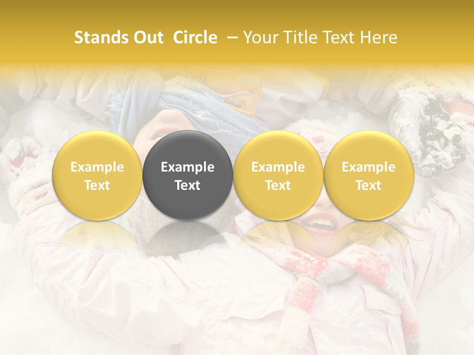 Female Cold Laughter PowerPoint Template