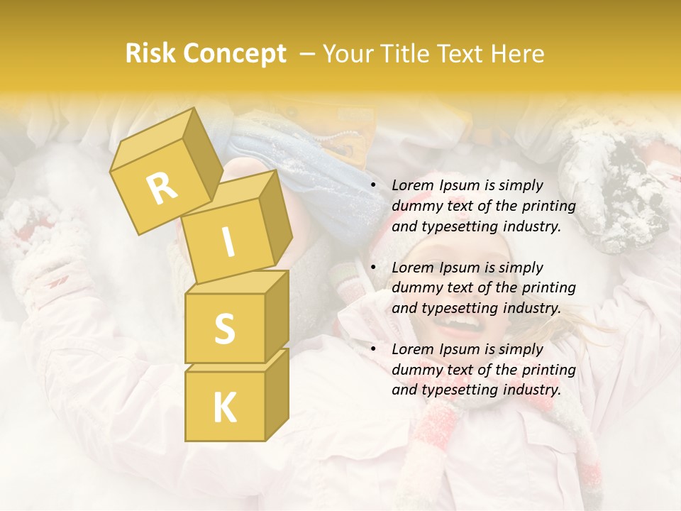 Female Cold Laughter PowerPoint Template