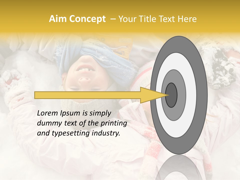 Female Cold Laughter PowerPoint Template