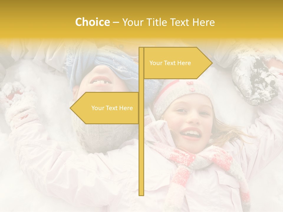 Female Cold Laughter PowerPoint Template