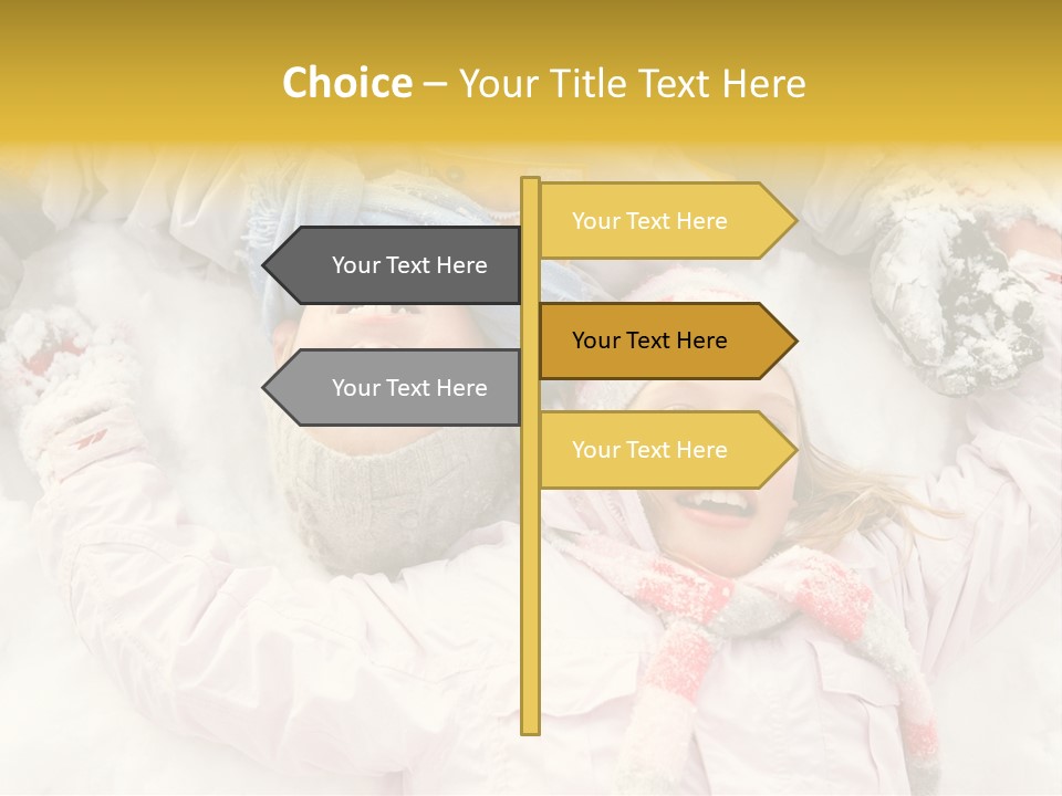 Female Cold Laughter PowerPoint Template