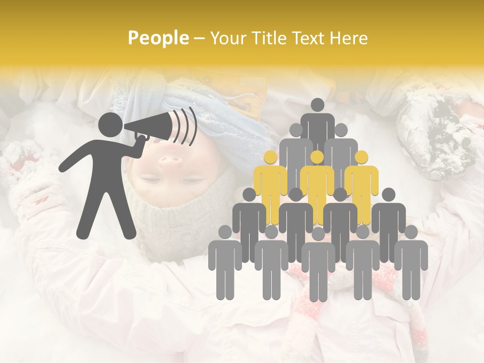 Female Cold Laughter PowerPoint Template