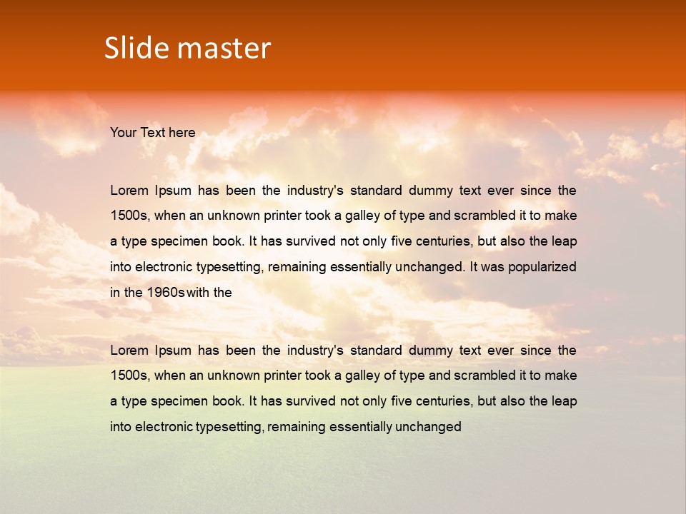 Countryside Country Hill PowerPoint Template