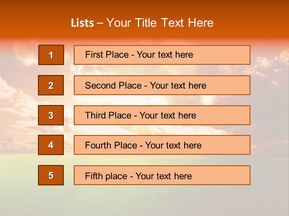 Countryside Country Hill PowerPoint Template