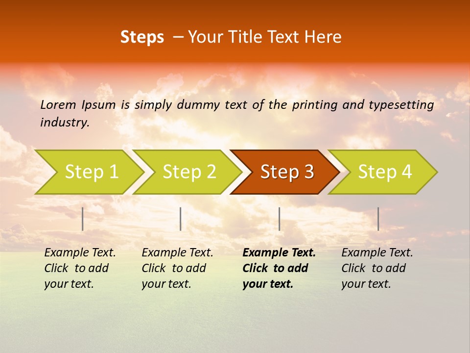 Countryside Country Hill PowerPoint Template