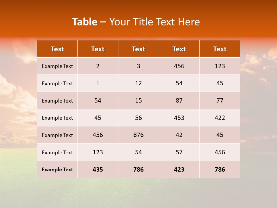 Countryside Country Hill PowerPoint Template