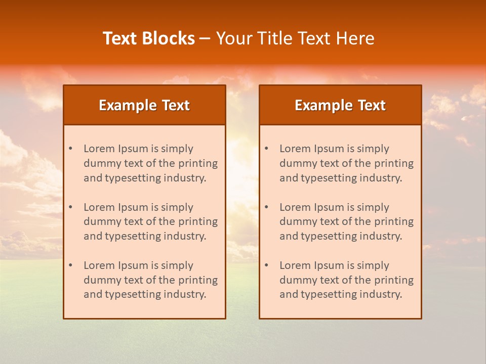 Countryside Country Hill PowerPoint Template