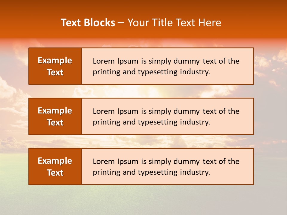 Countryside Country Hill PowerPoint Template