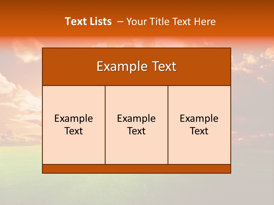 Countryside Country Hill PowerPoint Template