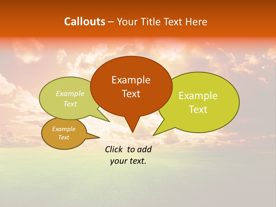 Countryside Country Hill PowerPoint Template