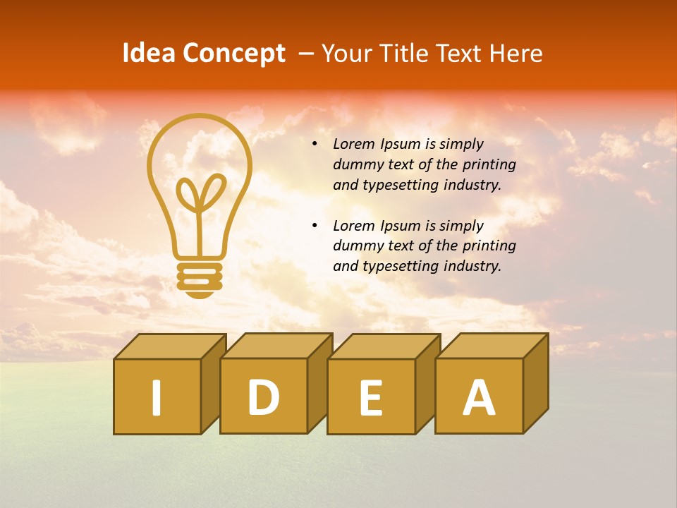 Countryside Country Hill PowerPoint Template