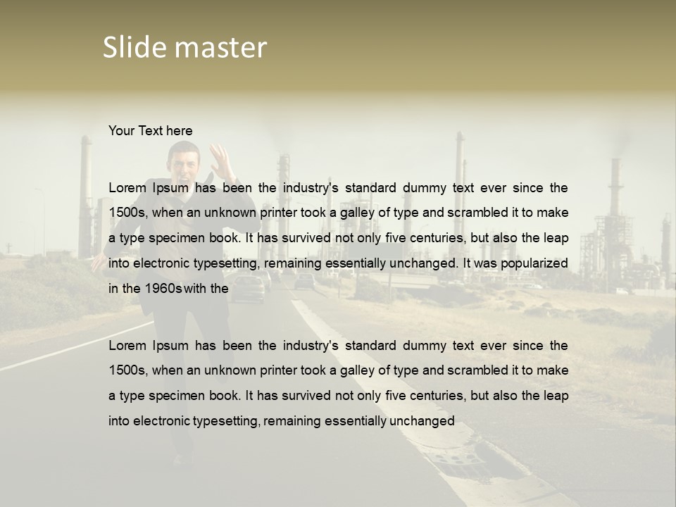 Expression  Man PowerPoint Template