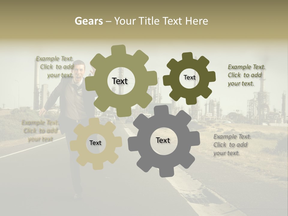 Expression  Man PowerPoint Template