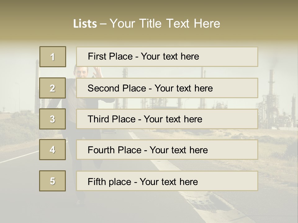 Expression  Man PowerPoint Template