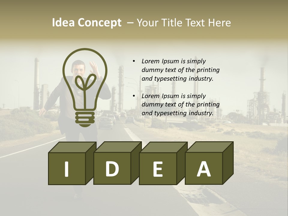 Expression  Man PowerPoint Template