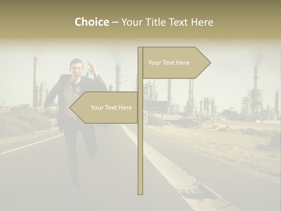 Expression  Man PowerPoint Template