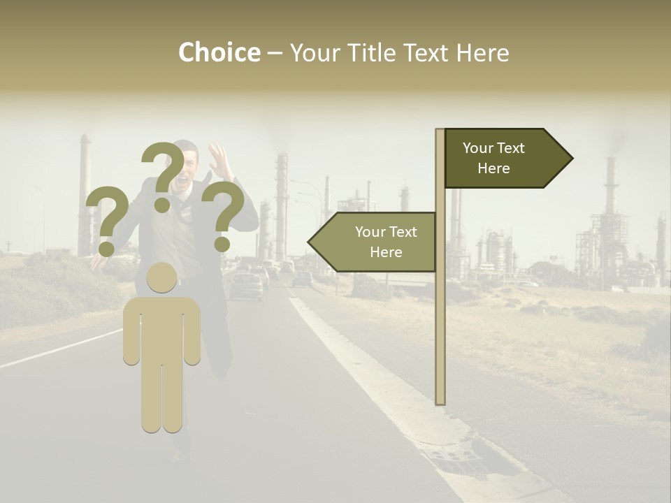 Expression  Man PowerPoint Template