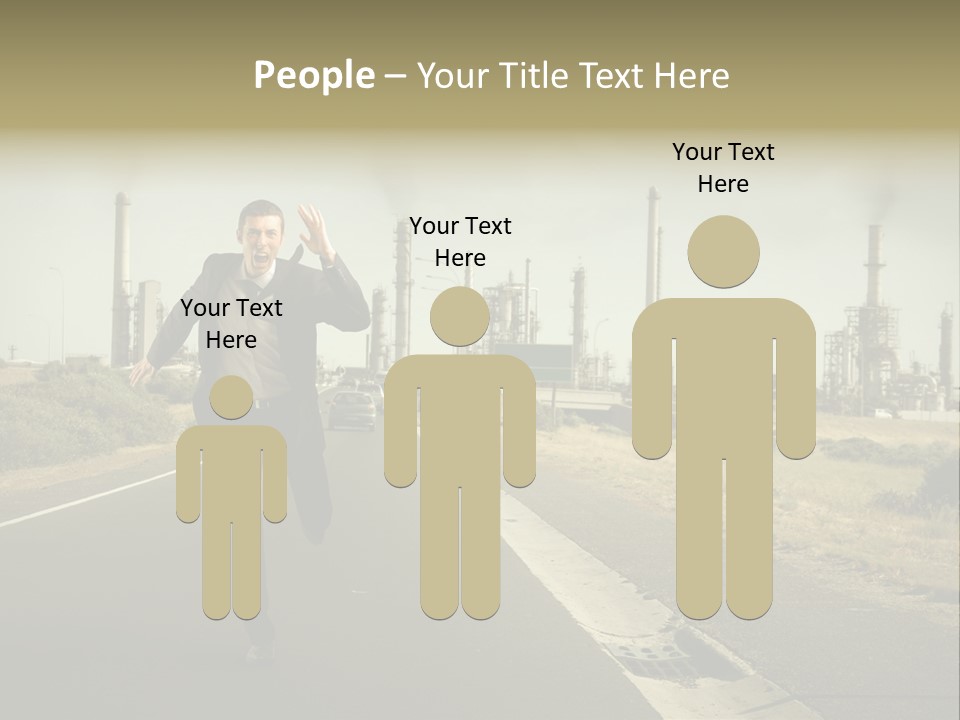 Expression  Man PowerPoint Template