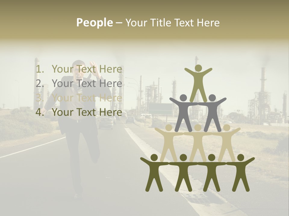 Expression  Man PowerPoint Template