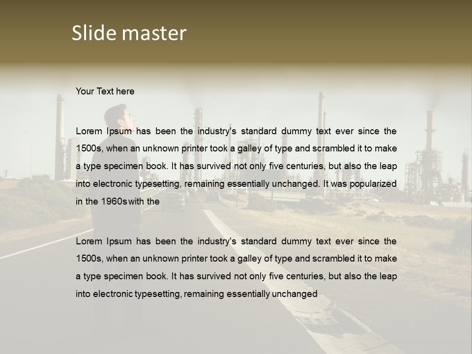 Earn Business Caucasian PowerPoint Template