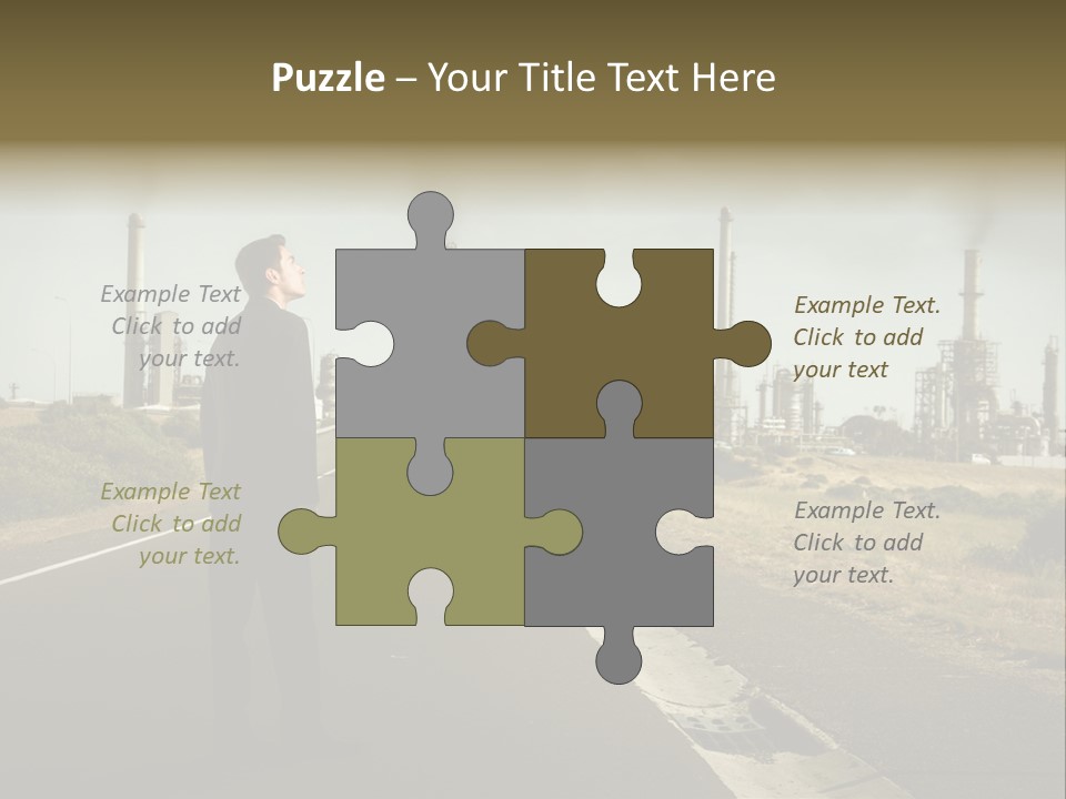 Earn Business Caucasian PowerPoint Template