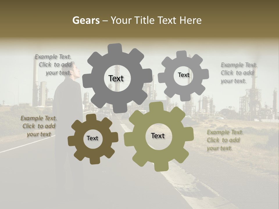 Earn Business Caucasian PowerPoint Template