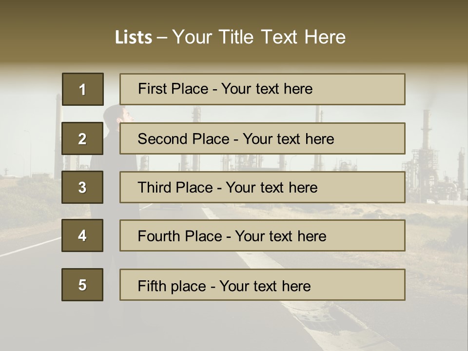 Earn Business Caucasian PowerPoint Template