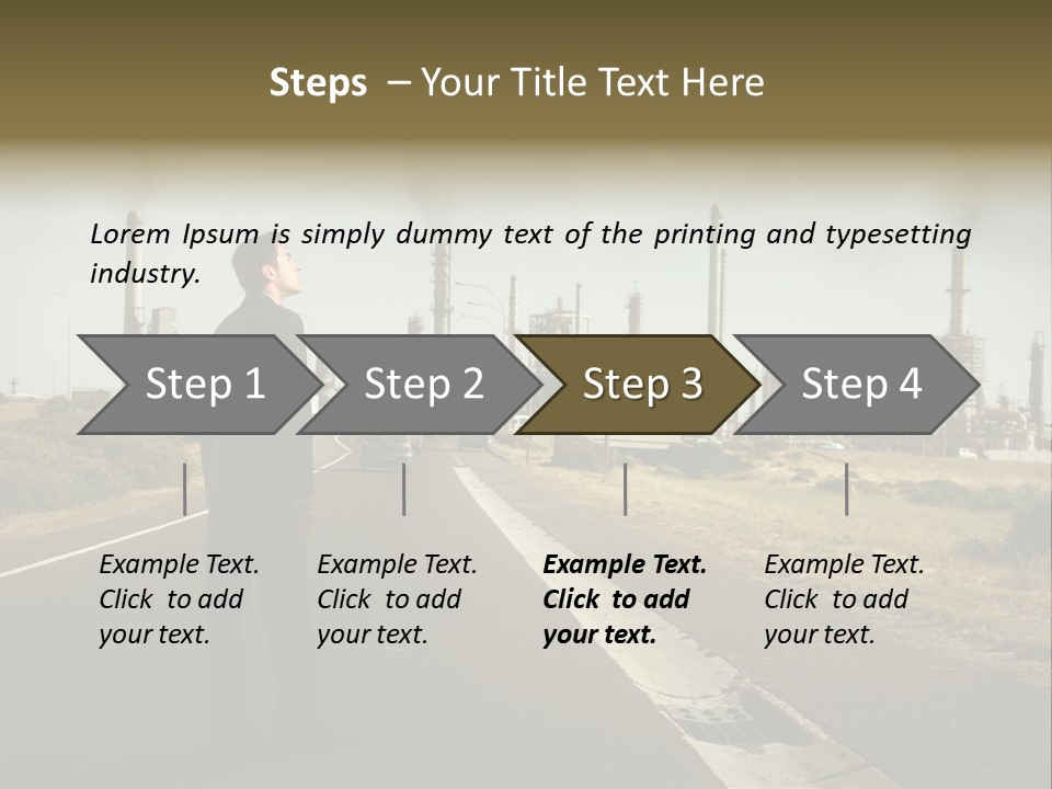 Earn Business Caucasian PowerPoint Template