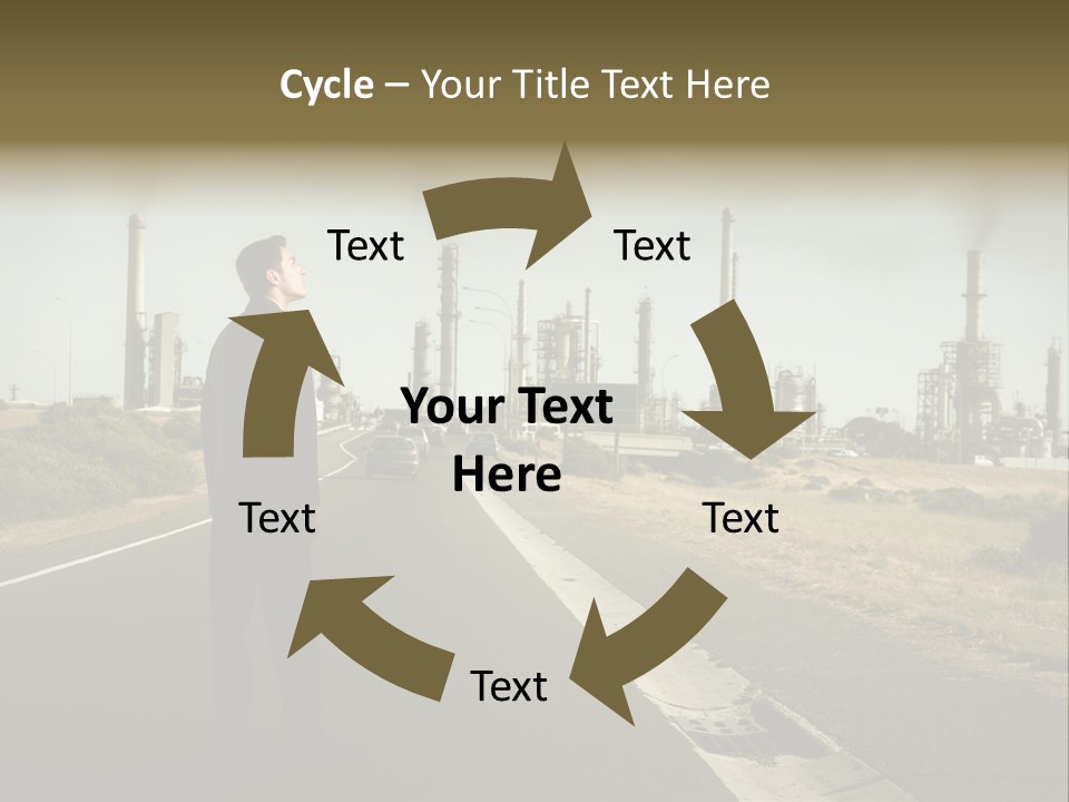 Earn Business Caucasian PowerPoint Template